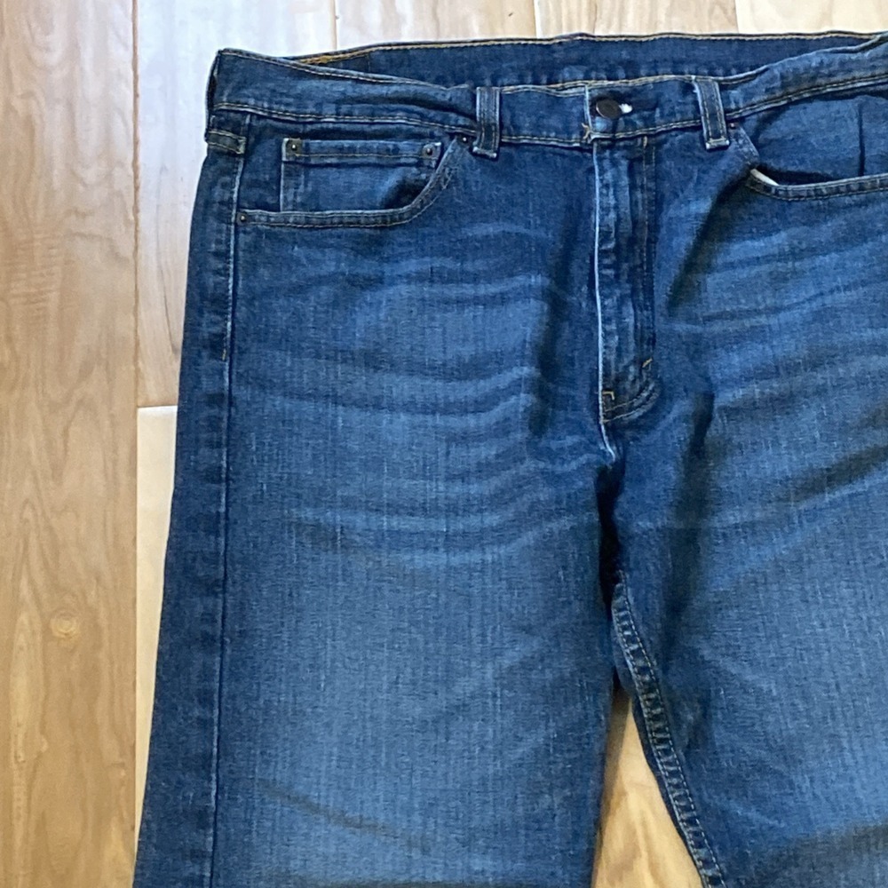 Levis 505 Blue Jeans Mens Regular Fit Straight Leg 36 X 30 - Picture 8 of 16